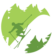 downhill skiing icon