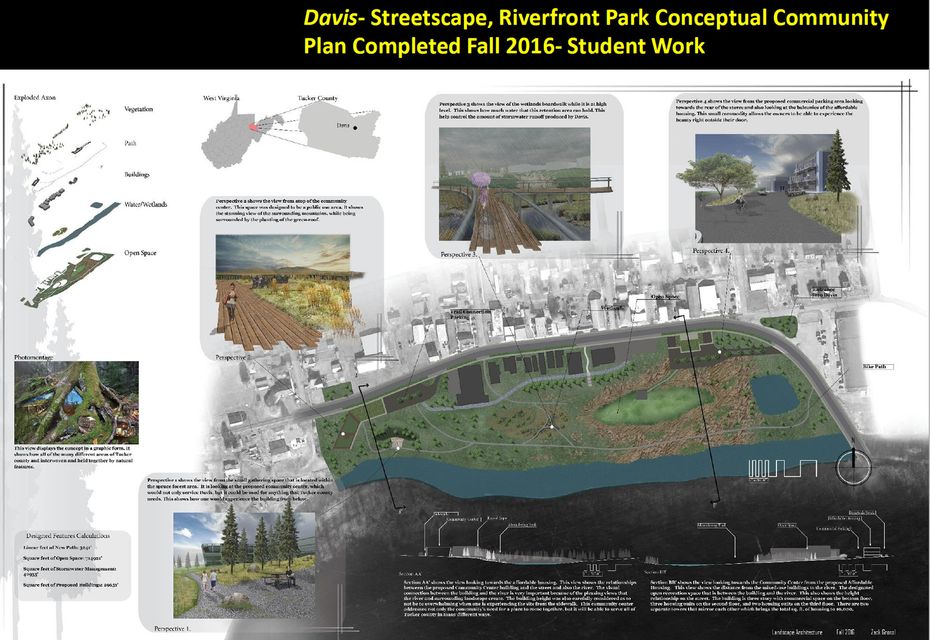 A landscape architecture plan of Davis