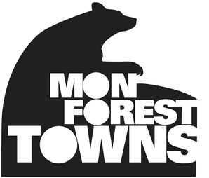 Mon forest towns black and white logo